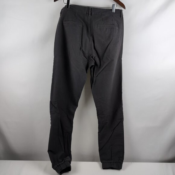 Frank And Oak Men's Gray Cordova Jogger Elastic Ankle Cinched Tapered, Size 32 - Picture 2 of 9